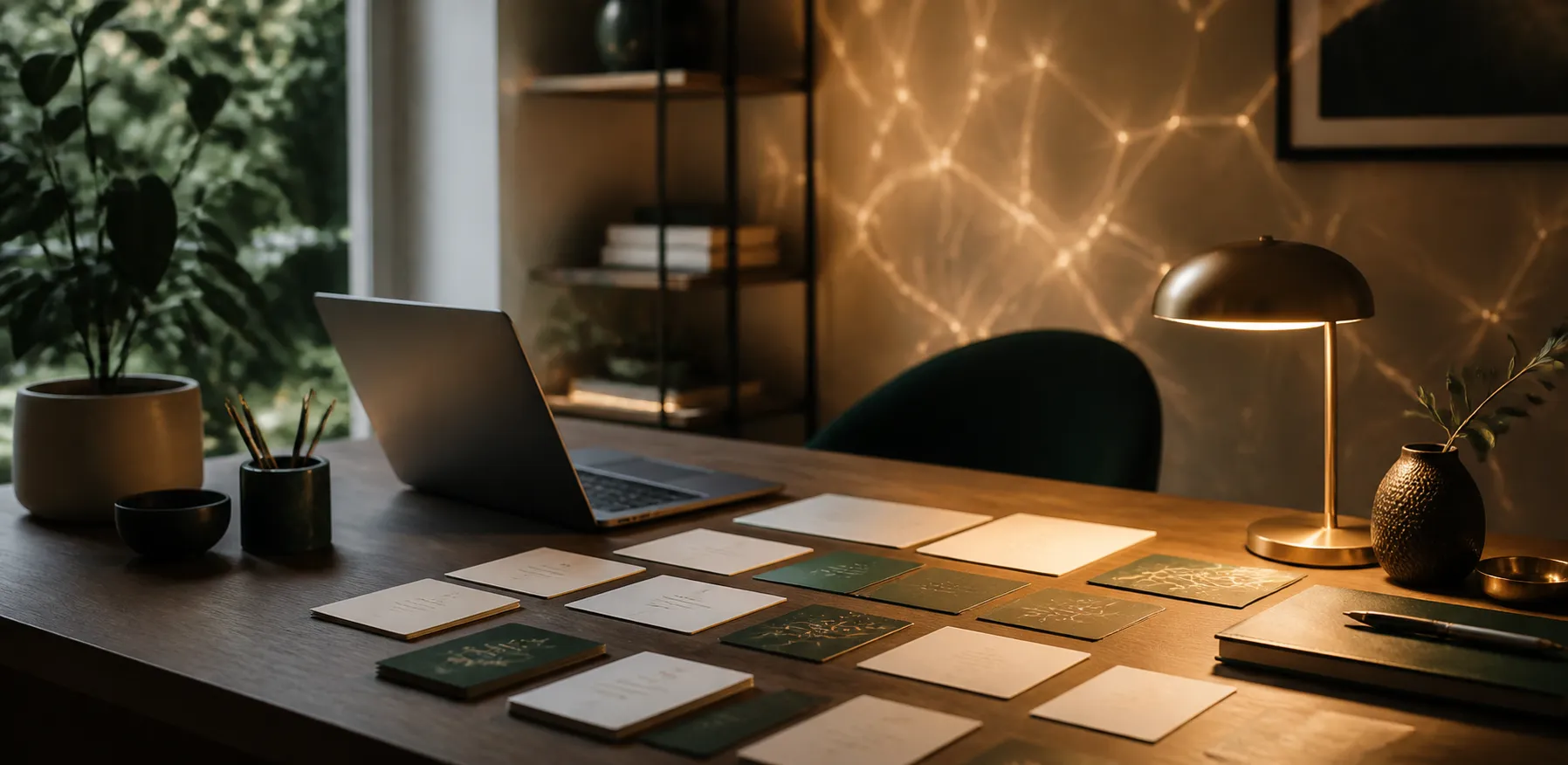 Desk setup representing local AI systems and business knowledge workflows